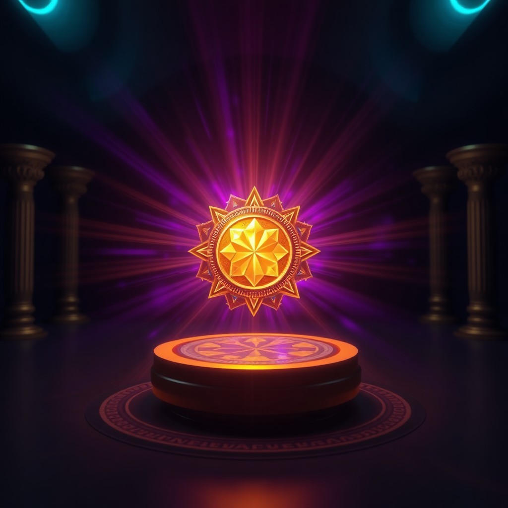 Golden verdict medallion